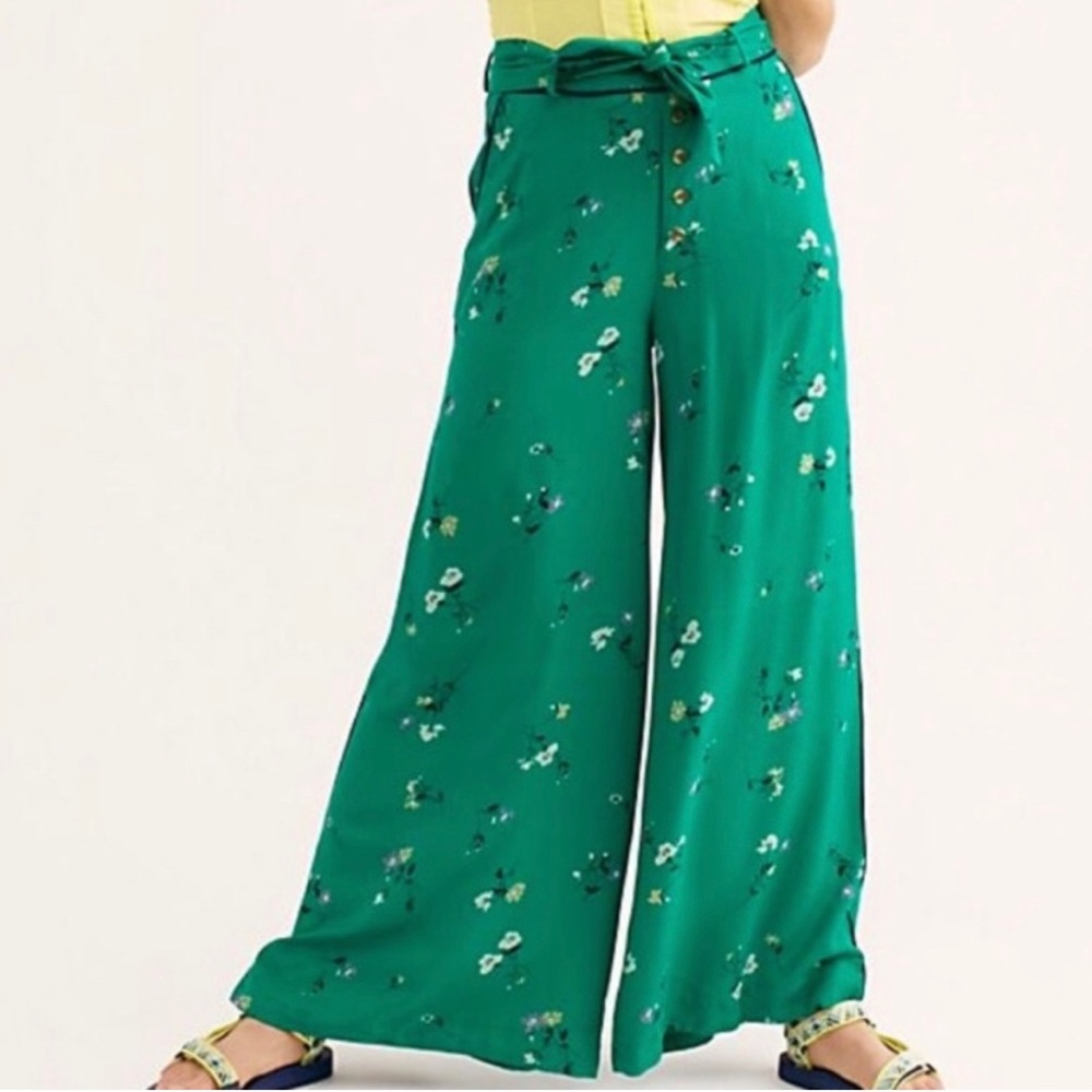 Free people lucky Bennie wide leg pants